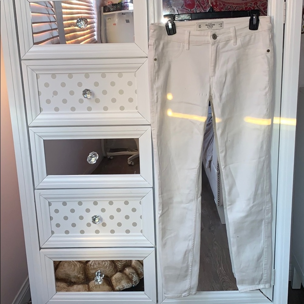 White Abercrombie Jeans
